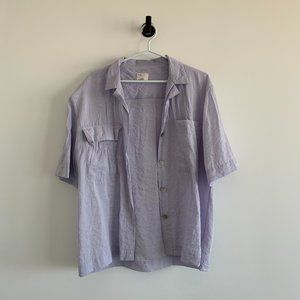 Aritzia Wilfred Lilac/Lavender Shirt Top Small